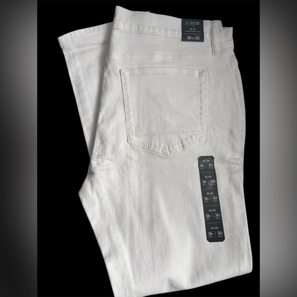 J. Crew Men's Ivory Slim Jeans